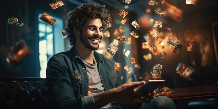 Antarmuka aplikasi kinitoto di layar Android menampilkan menu permainan, pilihan deposit, dan informasi akun